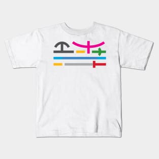 Minimal Mighty Morphin' Power Rangers Kids T-Shirt